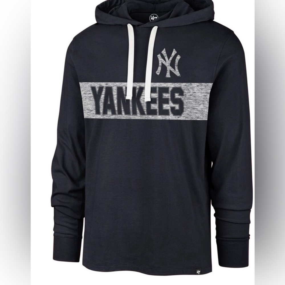 47 Brand Navy Yankees Baseball Hoodie